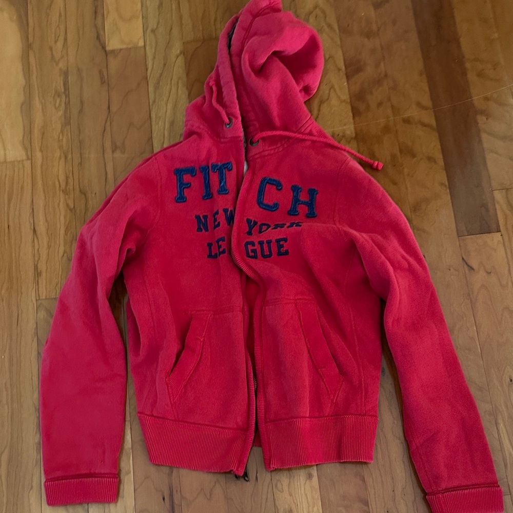 Abercrombie & Fitch Red Mens Hoodie